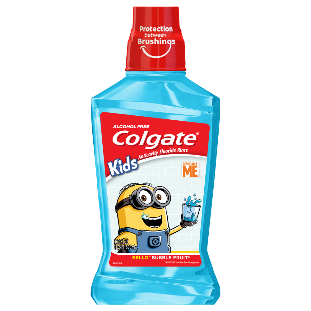 Colgate Kids Anticavity Mouthwash, Minions, Bubble Fruit