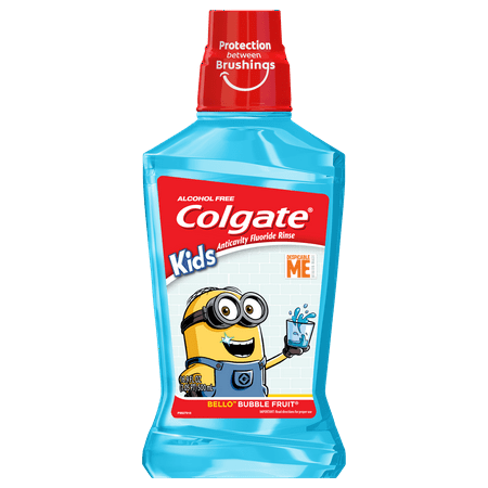 (2 pack) Colgate Kids Mouthwash, Minions - 500mL, 16.9 fl
