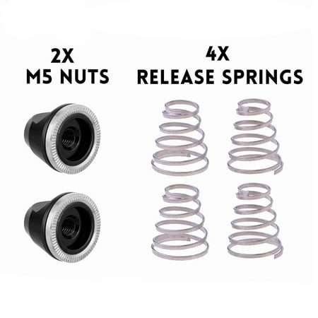 

Accessories Wheel Screw 2x 4x Axle Bike Bolt M5 NUT Nut QUICK RELEASE Bicycle