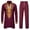 Wine, variant on Oplxuo Men's African Suits Long Sleeve Ethnic Style Graphic Printed Dashiki Shirt and Pants Traditional 2 Piece Outfits