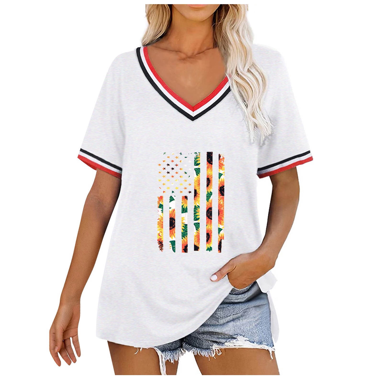 Womens Tunic Top Shirt Summer Beach 