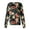 Dark Green, variant on Scrub Jackets for Woman Long Sleeve Snap Front Lightweight Women's Medical Scrub Jackets Funny Floral Print Scrub Jackets Easy Care Soft Nursing Jacket Red XL
