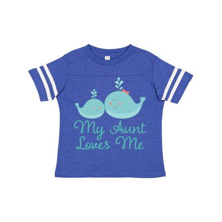 

Inktastic My Aunt Loves Me Whale Gift Toddler Boy or Toddler Girl T-Shirt