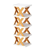 Miogawg Shoe Rack, 5 Tier- Vertical Shoe Rack For Small Spaces, Tall Narrow Shoe Rack Organizer For Closet Entryway Corner Garage And Bedroom,Skinny Shoe Shelf With Free Stackable