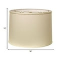 thumbnail image 2 of 16" White Throwback Drum No Slub Lampshade, 2 of 6