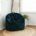 thumbnail image 6 of Big Joe Milano Bean Bag Chair for Kids, Teens, Adults, Ultra-Soft Emerald Plushie Polyester Blend, Lightweight Seat for Reading Nook and Gaming, 2.5 foot Refillable, 6 of 9