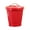 Red, variant on UDIYO Galvanized Trash Can with Lid Mini Desktop Wastebasket Metal Garbage Bin Pen Holder Flowerpot Metal Utility Pail Small Buckets Organizer Kitchen Countertop Trash Containers
