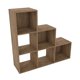 thumbnail image 2 of Mueble Organizador de 6 Cubos Madik Escalera Multiusos Café Nuez, 2 of 5
