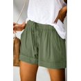 thumbnail image 2 of onlypuff Womens Shorts Comfy Drawstring Elastic Waist Summer Shorts with Pockets Casual Pants-week, 2 of 4