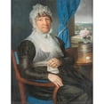 thumbnail image 3 of Daniel Caffe 20x24 Black Modern Framed Museum Art Print Titled - Lady with Needlework at a Window (1808), 3 of 5