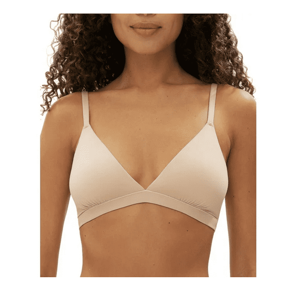 Gap Body Womens Super Stretch Triangle Knit Bralette GPW01353 Neutral Pink Medium