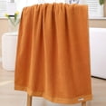 thumbnail image 4 of serony 2 Pieces/Set Cotton Bath Towel Soft Replacement Rectangular Home Bathing Shower Face Towel Washcloth Accessories Orange, 4 of 9