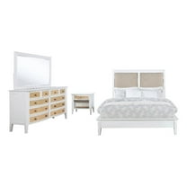 Bexhill 4-piece Eastern King Bedroom Set White