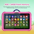 thumbnail image 5 of Nuevas tabletas para niños de 7 pulgadas, tabletas educativas de aprendizaje, Android, PC, cuatro núcleos, 4 GB de RAM, 64 GB de ROM, WiFi 5G, cámaras duales, regalos para niños, 5 of 5