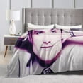 thumbnail image 5 of Blanket Josh Actor Hutcherson Throw Flannel Blankets Warm Soft Cozy Fuzzy Blanket for Bed Sofa Couch Camping Travel Gift Blankets for All Seasons 50"x40", 5 of 6