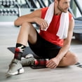 thumbnail image 6 of Women's Men's Bowling Bottle Print Colorful Novelty Pattern Crew Athletic Socks, 6 of 7