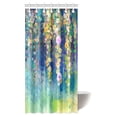 thumbnail image 1 of Cortina de Ducha ABPHQTO de poliéster con Flores de Hiedra y vides 90x180 cm Mostaza azul marino, 1 of 3