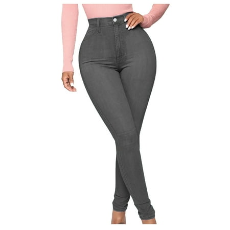 

Wyongtao Cozy Women s Skinny Jeans Plus Size Fashion Casual Pencil Pants