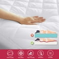 thumbnail image 5 of Lux Decor Collection Full Mattress Pad - Fitted Mattress Cover up to 16" Deep Pocket, 5 of 9