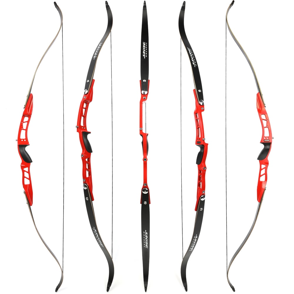 F167 Red ILF Takedown Recurve Bow Kit — RH, 40 lb Draw, CNC Riser