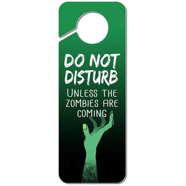 Sleeping Do Not Disturb Plastic Door Knob Hanger Sign - Walmart.com