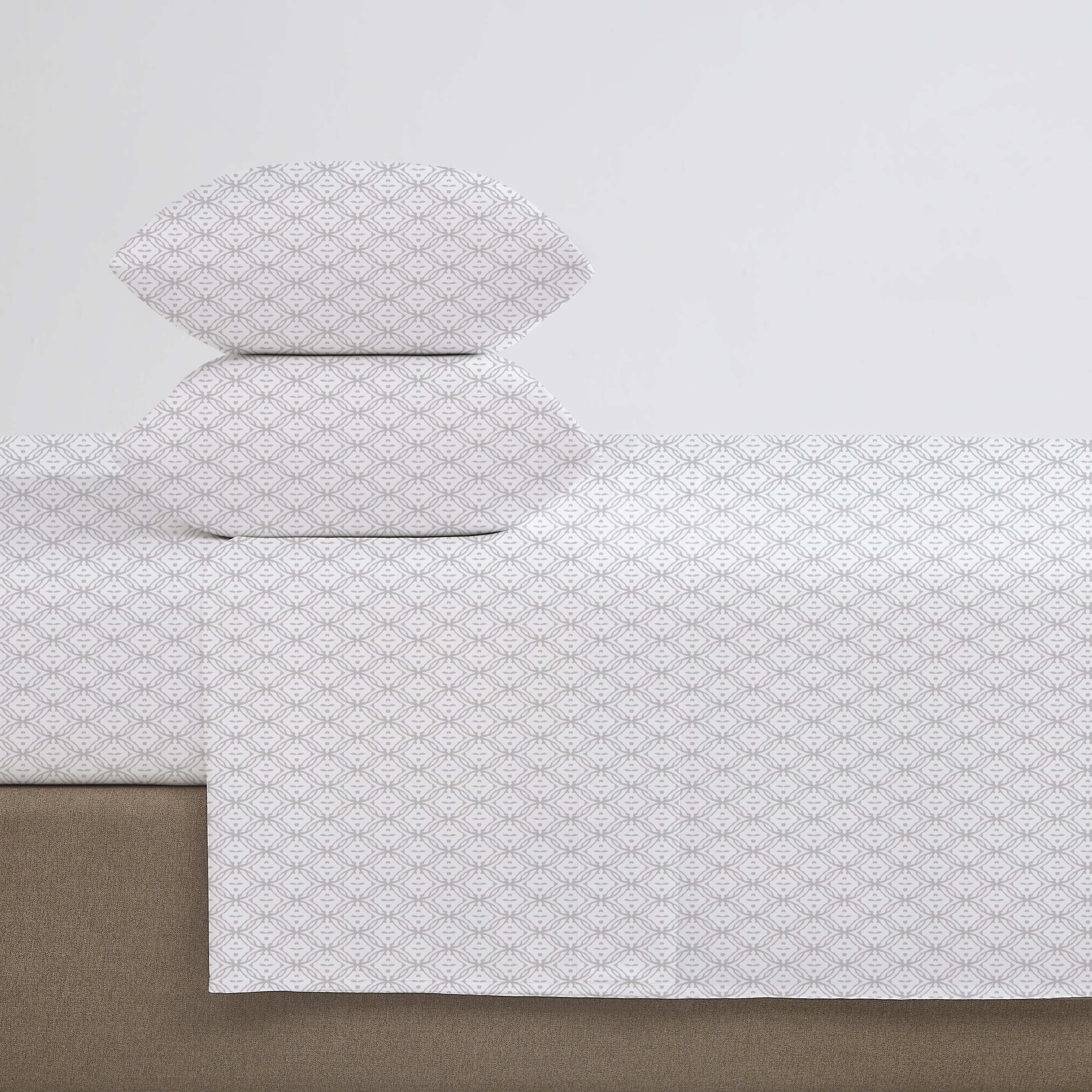 Ensemble de draps 100 % coton à contexture de 400 fils Hometrends, satin de coton Taille : 1 place