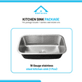 thumbnail image 2 of KBFmore Classic 30 inch 18 Gauge Undermount Single Bowl Stainless Steel Kitchen Sink, 2 of 9