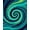 Blue, Pattern 1, variant on ODIKA 4' x 6' Machine Washable Non-Slip Area Rug, Op Art Spiral High Traffic Rug, Teal, 440981