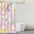 thumbnail image 5 of Rainbow Shower Curtain, Pink Rainbows Pattern Colorful Cute Cloud Sun Stars Cartoon Shower Curtains Kids Shower Curtain for Bathroom Decor Set with 12 Hooks 72x72 Inches, 5 of 5