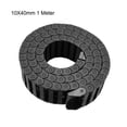 thumbnail image 2 of Cadena de arrastre para cables tipo cerrado con conectores de extremo 10X40mm 1 metro de plástico para máquinas CNC eléctricas, 2 of 5