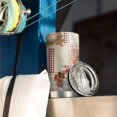 thumbnail image 3 of 20 Oz Pioneer Flower Coffee Tumbler Double Wall Insulated Stainless Steel Water Bottle | Metal Reusable Thermoses Flask with Cup Cap | Leak & Sweat Proof with Anti-Dust Lid, 3 of 7