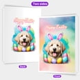 thumbnail image 2 of Happy Easter Goldendoodle with Bunny Ear Headband and Flowers 5x7in Folded Greeting Card Doodle Dog Lover Gifts Idea Single Note Card with Envelope - 13001, 2 of 5