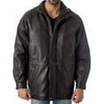 thumbnail image 6 of Reed® Men's 34'' Raglan Car Coat in Imported Lamb with Zip-out Lining (2XT, Black), 6 of 10