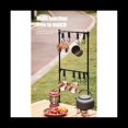 thumbnail image 2 of Estante de Escritorio para Exteriores Vajilla de Picnic de AleacióN de Aluminio Estante Multiusos LáMpara de Camping Soporte Junto una la Mesa, 69 X 35 Cm, 2 of 5