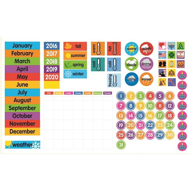 Giant Calendar Set 17.5"X13.5" 94Pcs Walmart Canada