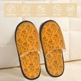 thumbnail image 2 of Bixox Men's Women's Fall Cute Simple Scarecrow Patterned Plush House Slippers, Memory Foam Slippers, Indoor and Outdoor Warm Plush Bedroom Shoes, Soft Flat Sole, Comfortable and Non-slip, 2 of 5