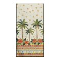thumbnail image 2 of XYZCANDO Car Seat Towel Cover Tropical Palm Tree & Hibiscus Floral Print with Tribal Border Seat Cover for Running Yoga, Anti-Slip Non-Slip Fit Towel Car Seat Cover, 2 of 11