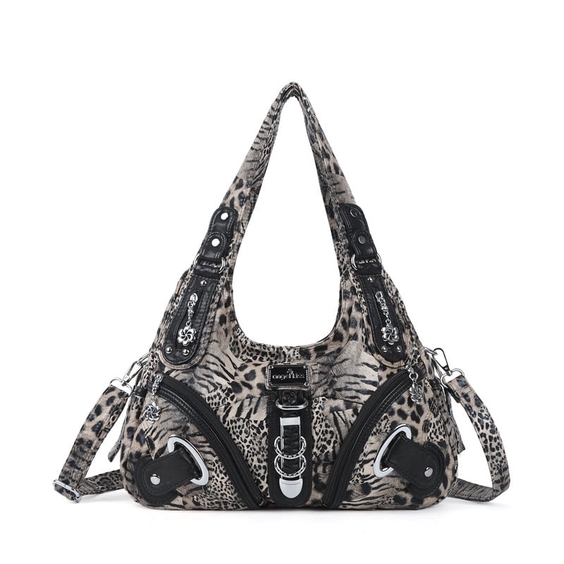 Angelkiss Hobo Shouder Purses for Women Crossbody Bag with Adjustable Long Straps Ultra Soft with Multiple Pockets