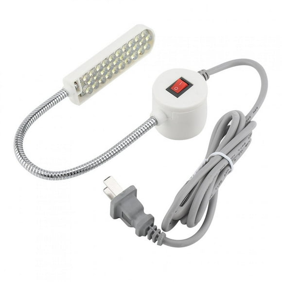Lampe de Machine à Coudre Portable Éclairage DEL 6 Watts Multifonctionnelle à Col de Cygne Flexible Lampe de Travail avec Base de Montage Magnétique pour Établi Tour Perceuse Presse[110-240V]