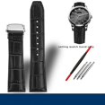 thumbnail image 3 of Correa de reloj MAURICE LACROIX Eliros de piel de vaca suave de 20 a 22 mm con hebilla plegable, correa de piel auténtica negra, marrón y azul, accesorios para hombre, 3 of 5