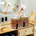 thumbnail image 3 of Yayeee 4 Pack Qtip Holder Bathroom Cotton Swab Canister with Lid Clear Dispenser Set, Abstract Boat Ride, 3 of 6