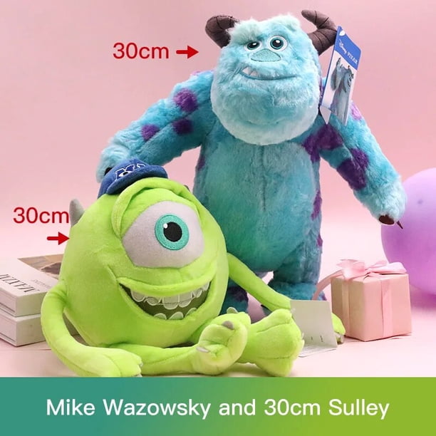 Disney-Conjunto de animales de peluche Sulley Mike Wazowsky para niño y niña, juguetes de la Universidad de monstruos, muñeca Pixar bonita, regalo de cumpleaños