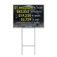 thumbnail image 1 of Dreams Don't Work Unless You Do (18" x 24") Yard Sign, Includes Metal Step Stake, 1 of 6