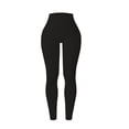 thumbnail image 6 of felwors Women Ribbed Seamless Leggings High Waisted Workout Gym Yoga Pants (Black, S), 6 of 6