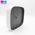 thumbnail image 3 of Reloj de Pared Cuadrado 21 cm Vintage Colores Pastel Silencioso gris YC038469, 3 of 6