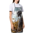 thumbnail image 4 of Gaeub Sunflower Butterfly Skull Kitchen Cooking Aprons Adjustable Bib Apron Waterdrop and Oil Resistant Kitchen Chef Apron for Women Men, 4 of 7