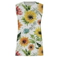 thumbnail image 4 of USSUMA Cute Loose Workout Tank Vest Summer Tops for Women 2022 Trendy Floral Print Womens Tunic Tops Crewneck Basic Shirts Tees Sleeveless Dressy Blouses for Women, 4 of 5