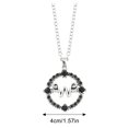 thumbnail image 3 of Miercoles Addams Miércoles Addams Necklace Women's Wednesday Colorful Spider Net Pendant Bead Chain Necklace, 3 of 5