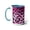 Light Blue, variant on Pink leporad Two-Tone Coffee Mugs, 15oz