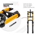 thumbnail image 3 of 26 Inch Fat Fork Travel 170mm 4.0" Tire MTB Bike Air Suspension Fork 1-1/8" Double Shoulder Rebound Adjustment Disc Brake QR Bicycle Front Fork for Snow Beach E-Bike, 3 of 7